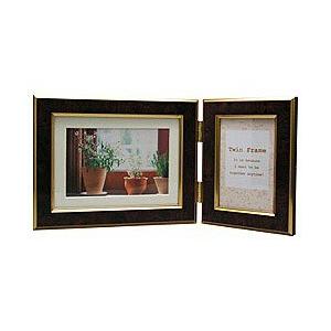 万丈 フォトフレーム ツインフレーム （キャビネ・L判/ワイン） TF-K53WI | 