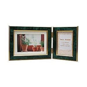 万丈 フォトフレーム ツインフレーム （キャビネ・L判/エメラルド） TF-K53EM | 