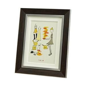 万丈 フォトフレーム クラシック 2L/KG(ダークブラウン) PFC-2LKG-DBR | 