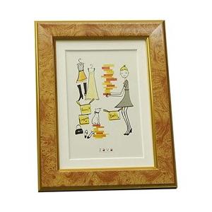 万丈 フォトフレームクラシック 2L/KG(キャメル) PFC-2LKG-CA | 