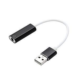 トーホー オーディオ変換プラグ [USB-A オス→メス 4極φ3.5mm /0.1m]   P-4XU | 