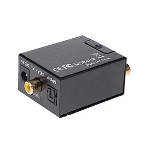 YOUZIPPER 光オーディオコンバーター [TOSLINK角形＋RCA 入力→出力 RCA＋3.5mm] 192KHz   HDX-DAC2 | 