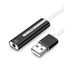 YOUZIPPER オーディオ変換プラグ [USB-A オス→メス 4極φ3.5mm /0.1m] ボリュームコントローラー付   P-4XA | 