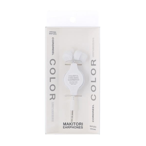 JESTTAX イヤホン カナル型  ホワイト MHP-ER3WH ［コード巻き取り /φ3.5mm ミニプラグ］ | JESTTAX | 01