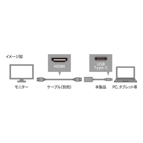 ミヨシ Type-C HDMI2.0変換アダプタ USA-CHD3/BK 【864】 | ミヨシ | 04