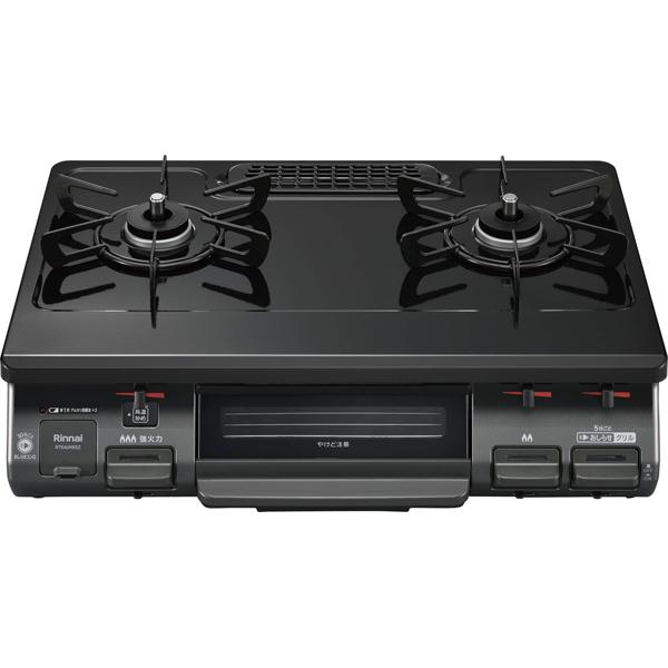 リンナイ ガスコンロ[左強火] ワンピーストップシリーズ ブラック RT64JH6S2-GL 13A ［約60cm /都市ガス12・13A /左強火］ | リンナイ | 01