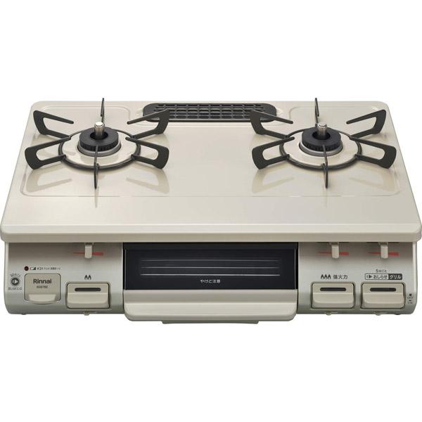 リンナイ ガステーブルコンロ　片面焼き水なしグリル　RTE597BER　プロパンガス　LPG クリームベージュ | リンナイ | 01