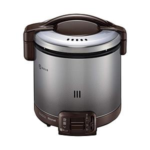 リンナイ ガス炊飯器 炊飯専用タイプ 0.8L（1〜5合）都市ガス用 こがまる ダークブラウン RR-050FS(A)(DB) ［5合 /都市ガス12・13A］ | リンナイ
