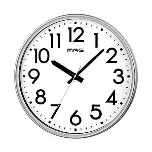 MAG オフィスや工場、公共施設に最適な業務用サイズの大型時計 メガタイム  シルバー W-799 SM-Z | 
