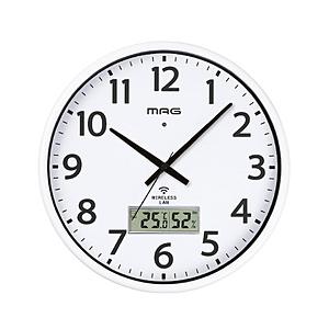 MAG 無線LAN（Wi-Fi）でネットと接続し時刻を同期できる掛時計   W820WHZ | 