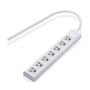 ELECOM(エレコム) T-H3750NM （マグネット付き抜け止めタップ/3P/7個口/5m） | ELECOM