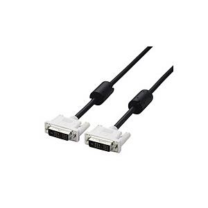 ELECOM(エレコム) CAC-DVSL10BK(DVI-Dシングルリンクケーブル/1.0m/ブラック) | ELECOM