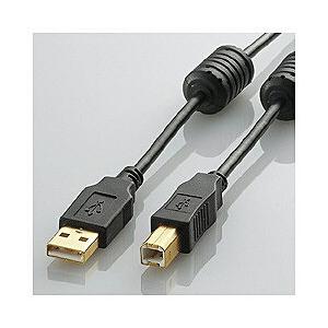 ELECOM(エレコム) U2C-BF20BK （フェライトコア付きUSB2.0ケーブル/ブラック/2.0m） | ELECOM