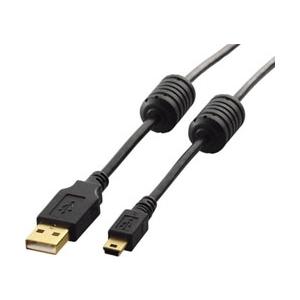 ELECOM(エレコム) U2C-MF50BK （フェライトコア付きUSB2.0ケーブル/ブラック/5.0m） | ELECOM