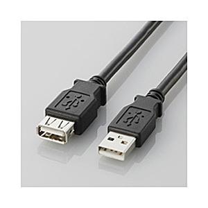 ELECOM(エレコム) U2C-E05BK(USB2.0延長ケーブル/A-A延長タイプ/0.5m/ブラック) 【864】 | ELECOM