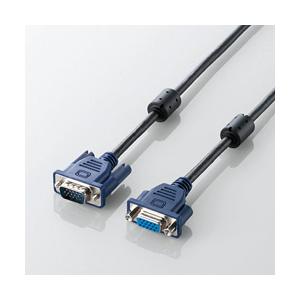 ELECOM(エレコム) CAC-E10BK(D-Sub15ピン(ミニ)ディスプレイ延長ケーブル/1.0m) | ELECOM