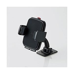 ELECOM(エレコム) 車載スマホスタンド(テープ貼付)　P-CARS01BK | ELECOM