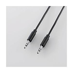 ELECOM(エレコム) ラジカセ用 3.5φオーディオケーブル（ブラック/1.0m）　DH-MMRN10 | ELECOM