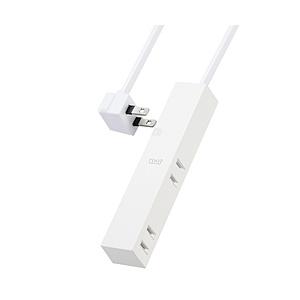 ELECOM(エレコム) デザインタップ （2ピン式・4個口・2.5m）　AVT-D3-2425WH ホワイト | ELECOM