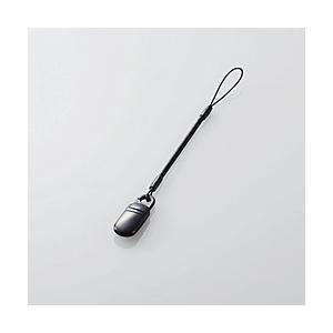 ELECOM(エレコム) 〔カールストラップ〕　スマートフォン用 クリップ 最大30cm　ブラック　P-STCP-30BK | ELECOM