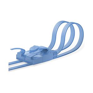 ELECOM(エレコム) カテゴリー6対応 フラットLANケーブル （ブルー・2m）　LD-C6FT/BU20 【852】 | ELECOM