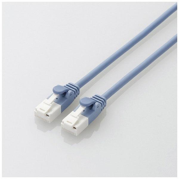 ELECOM(エレコム) [LANケーブル]カテゴリー6A準拠　ツメ折れ防止やわらかLANケーブル　5.0m　ブルー 【864】 | ELECOM | 01
