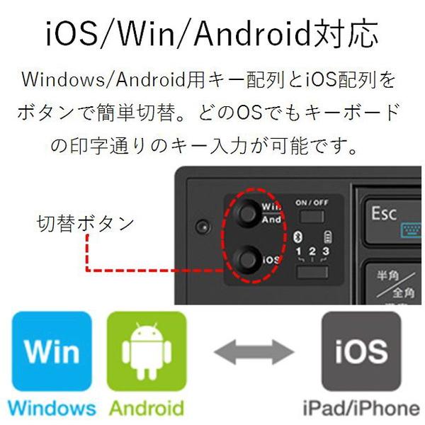ELECOM(エレコム) TK-FLP01BK  タブレット/スマートフォン対応 Bluetoothキーボード（日本語79キー/パンタグラフ/ブラック） | ELECOM | 01