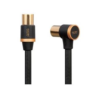 ELECOM(エレコム) 4K8K対応 10mアンテナケーブル[L型プラグ-ストレートプラグ] DH-ATLS48K100BK ブラック | ELECOM