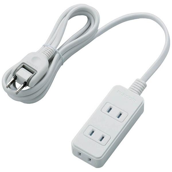 ELECOM(エレコム) ほこり防止シャッター付 雷ガードタップ （2ピン式・3個口・2m）　T-KST02-22320WH　ホワイト | ELECOM | 01