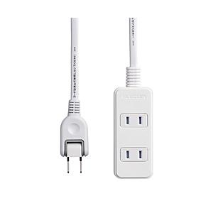 ELECOM(エレコム) ほこり防止シャッター付 雷ガードタップ （2ピン式・3個口・5m）　T-KST02-22350WH　ホワイト 【864】 [振込不可] | ELECOM