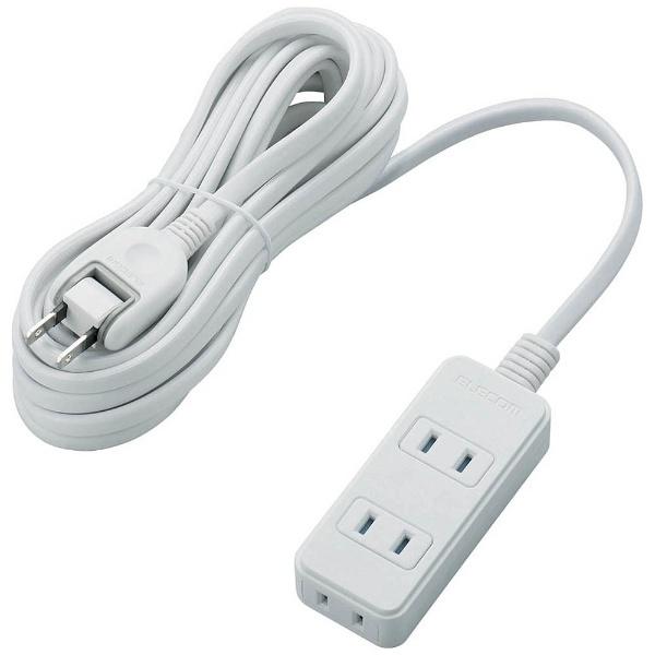 ELECOM(エレコム) ほこり防止シャッター付 雷ガードタップ （2ピン式・3個口・5m）　T-KST02-22350WH　ホワイト 【864】 [振込不可] | ELECOM | 01