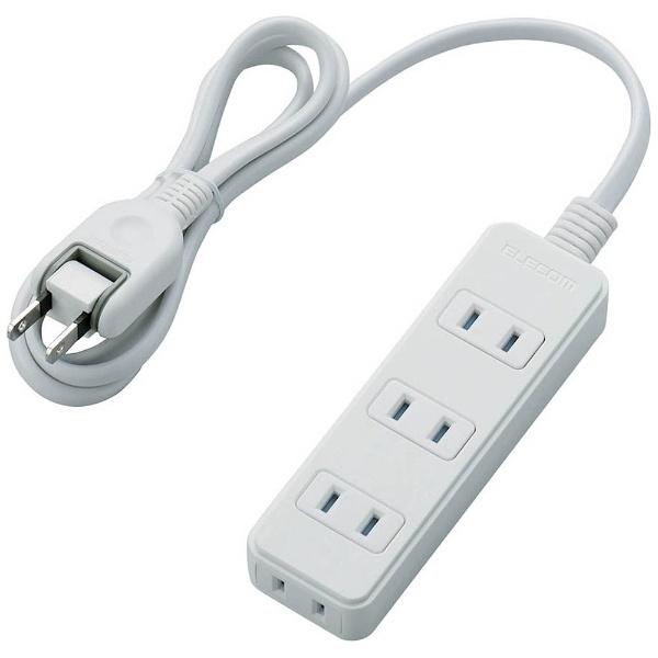 ELECOM(エレコム) ほこり防止シャッター付 雷ガードタップ （2ピン式・4個口・1m）　T-KST02-22410WH　ホワイト | ELECOM | 01