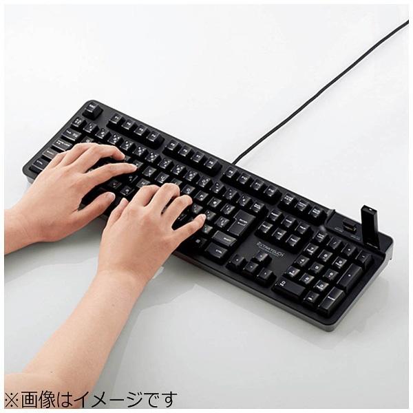 ELECOM(エレコム) TK-FCM094HBK　有線キーボード［USB・Win］メカニカルライク 高耐久（日本語 108キー・ブラック） 【864】 | ELECOM | 03