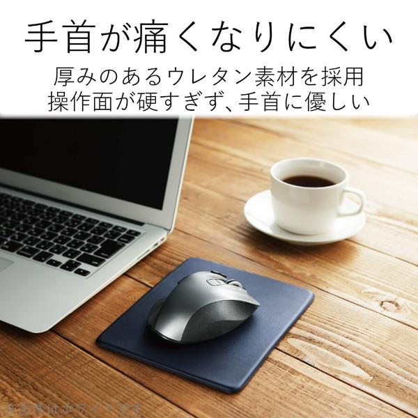 ELECOM(エレコム) マウスパッド［150x180x4mm］ソフトレザー/Sサイズ/ネイビー　MP-SL01NV 【864】 | ELECOM | 04