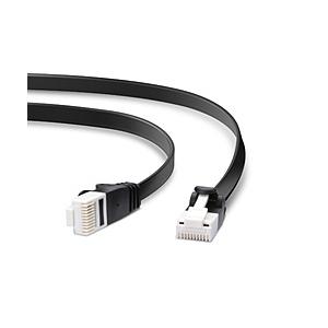 ELECOM(エレコム) CAT6A LANケーブル 爪折れ防止 フラット（1m・ブラック）　LD-GFAT/BK10 | ELECOM