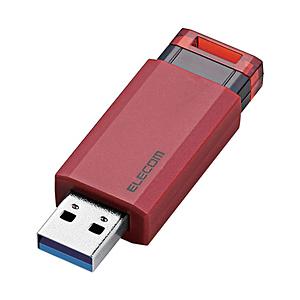ELECOM(エレコム) MF-PKU3032GRD　USBメモリー [USB3.1(Gen1)対応/ノック式/オートリターン機能付/32GB/レッド] | ELECOM