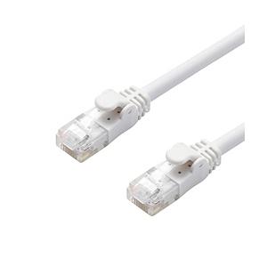 ELECOM(エレコム) CAT6A LANケーブル やわらか（5m・ホワイト）　LD-GPAYC/WH5 【864】 | ELECOM