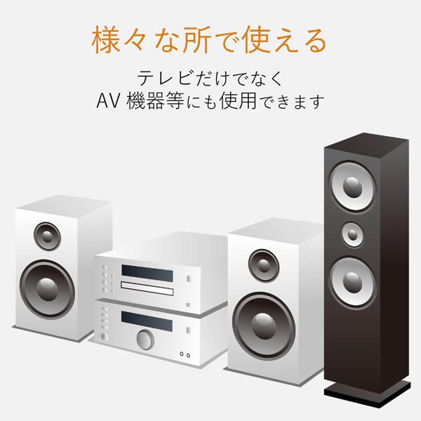 ELECOM(エレコム) TV用耐震ベルト/~75V用/強力粘着シールタイプ/2本入 TS-002N2 | ELECOM | 03