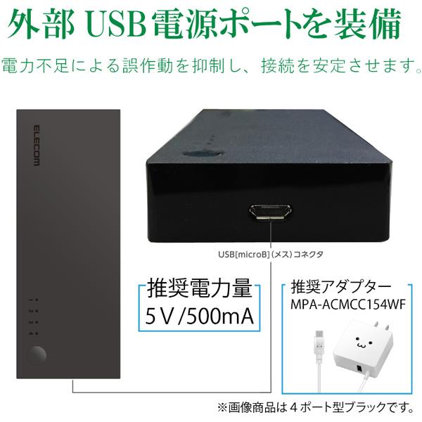 ELECOM(エレコム) HDMI切替器/2入力1出力/ケーブルなしモデル/ブラック DH-SWL2CBK | ELECOM | 05