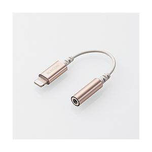ELECOM(エレコム) Lightning 4極イヤホン端子/変換ケーブル/デザイン高耐久/ゴールド MPA-XL35DS01GD | ELECOM