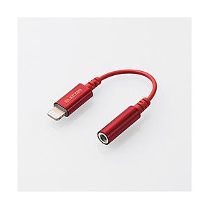 ELECOM(エレコム) Lightning 4極イヤホン端子/変換ケーブル/デザイン高耐久/レッド MPA-XL35DS01RD | ELECOM