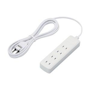 ELECOM(エレコム) 雷ガードタップ スイッチ無 4個口 2.5m ホワイト T-K1CA-2425WH 【852】 | ELECOM