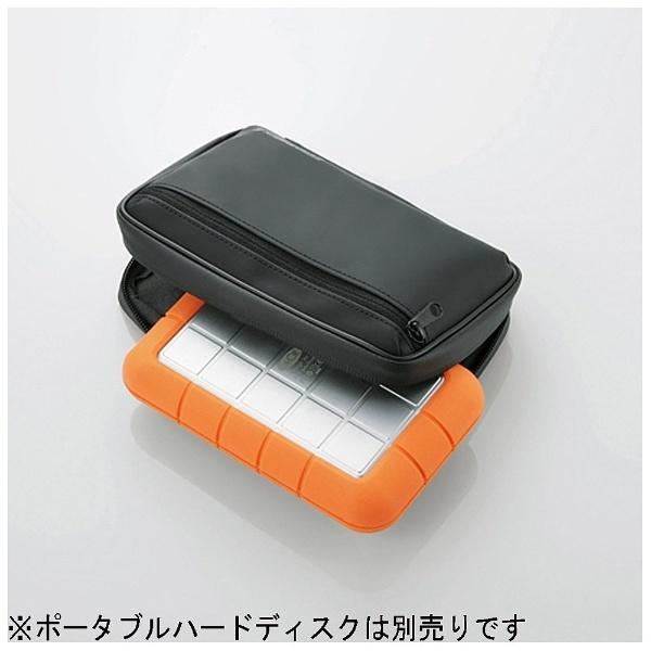 ELECOM(エレコム) ポータブルハードディスクケース　ZEROSHOCK ［収容サイズ：L　幅91×厚み26×高さ144mm］（ブラック）　ZSB-HD003BK | ELECOM | 01