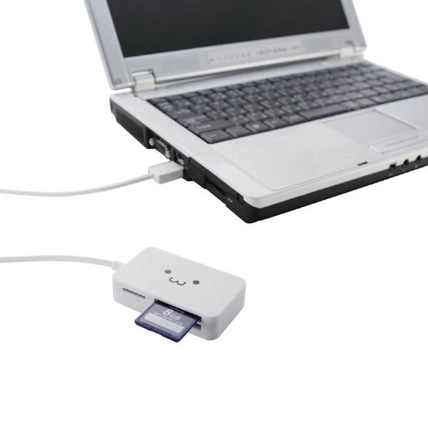 ELECOM(エレコム) 小型メモリリーダライタ（ホワイト） MR-A39NWHF1 【864】 | ELECOM | 03