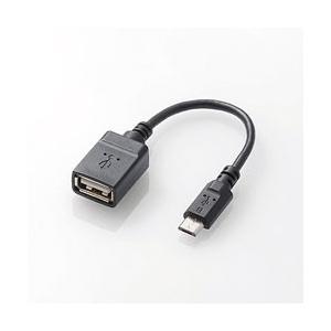 ELECOM(エレコム) タブレット/スマートフォン対応 USB A-microB 変換アダプタ (0.1m)　TB-MAEMCBN010BK | ELECOM