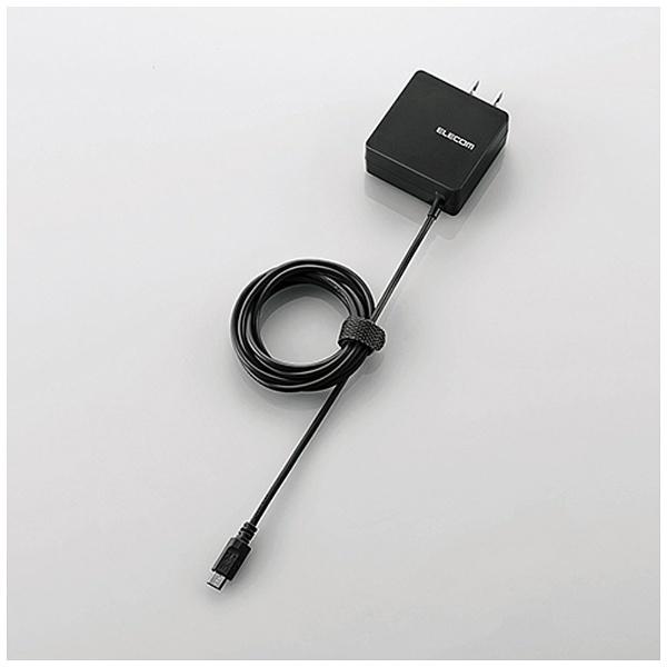 ELECOM(エレコム) スマートフォン対応［USB microB］　AC充電器 （1.5m・ブラック）　MPA-ACMBC154BK 【864】 | ELECOM | 01