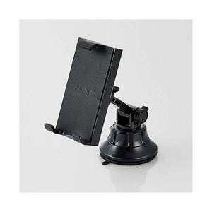 ELECOM(エレコム) 車載タブレット対応スタンド(ゲル吸盤・ブラック)　P-CARTB01BK | ELECOM