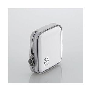 ELECOM(エレコム) CCD-H24WH　CD/DVDファスナーケース（24枚収納/ホワイト） | ELECOM