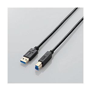ELECOM(エレコム) USB3-AB10BK　USB3.0ケーブル [USB3.0(Standard-A)オス-USB3.0(Standard-B)オス] (1.0m/ブラック) [EU RoHS指令準拠] | ELECOM