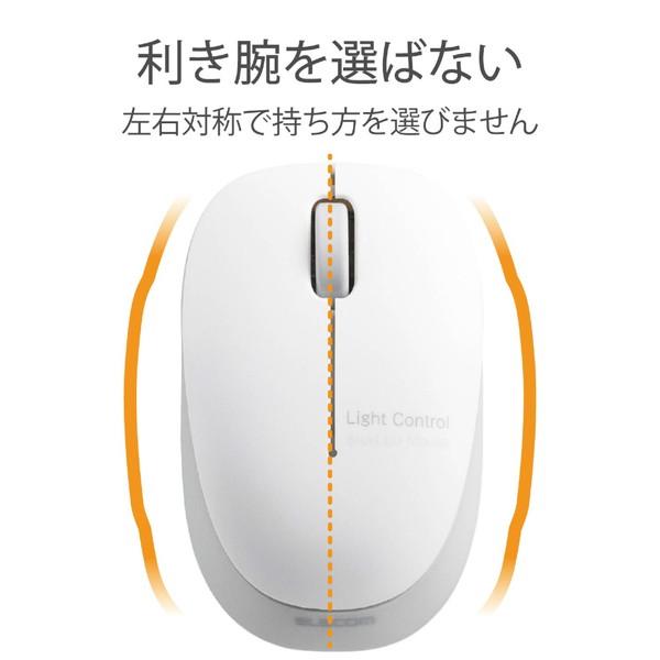 ELECOM(エレコム) M-BL20DBSV　ワイヤレスマウス（BlueLED/2.4GHz/USB/3ボタン/シルバー） [無線マウス・ブルーLED方式] | ELECOM | 02